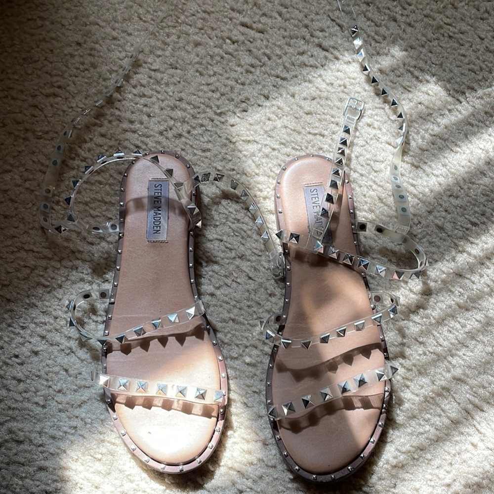 Steve Madden Clear Travel Sandal